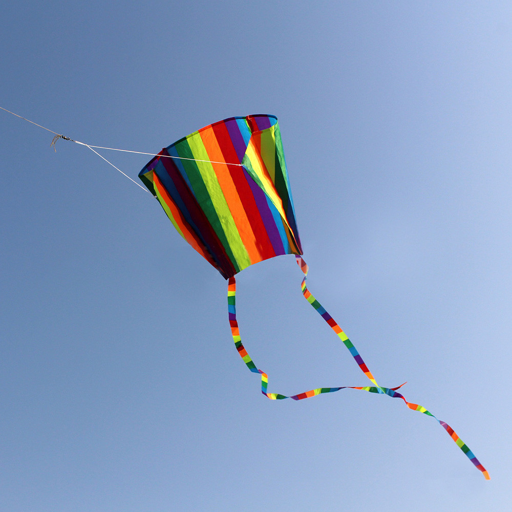 Outdoor Mini Rainbow Flying Toys Colorful Kite Wit..